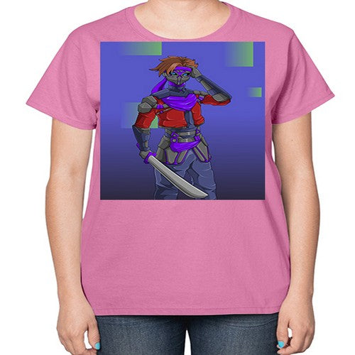 robber bring knife156# - anime-  Ladies T-Shirt