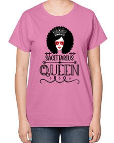 sagittarius queen 414# - sagittarius-  Ladies T-Shirt