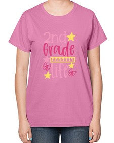 second grade life 825# - second grade-  Ladies T-Shirt