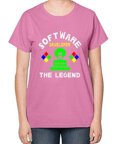 software developer the legend 16# - computer-  Ladies T-Shirt