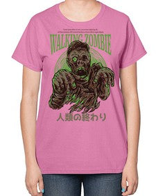 source walking zombie 1103# - art pop art-  Ladies T-Shirt
