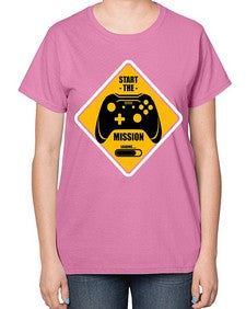 start the mission 152# - video games-  Ladies T-Shirt