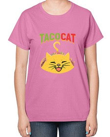 tacocat 1599# - tacos-  Ladies T-Shirt
