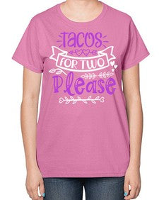 tacos for two please 1606# - tacos-  Ladies T-Shirt