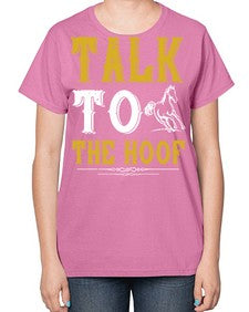 talk to the hoof Style 21# - horse-  Ladies T-Shirt