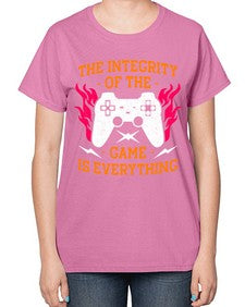 the integrity of the game 155# - video games-  Ladies T-Shirt