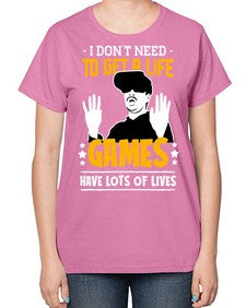 to get a life game 159# - video games-  Ladies T-Shirt