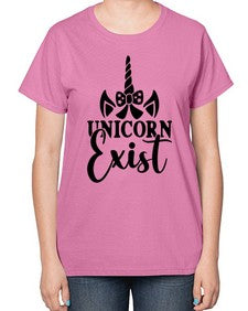 unicorn exist 456# - unicorn-  Ladies T-Shirt