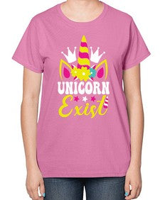 unicorn exist 457# - unicorn-  Ladies T-Shirt