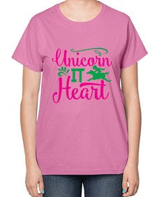 unicorn it heart 467# - unicorn-  Ladies T-Shirt