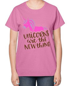 unicorns are the new thing 529# - unicorn-  Ladies T-Shirt