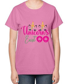 unicorns exist 534# - unicorn-  Ladies T-Shirt