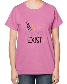 unicorns exist 537# - unicorn-  Ladies T-Shirt