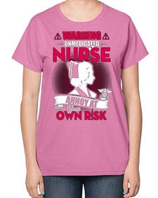 unmedicated nurse 1595# - nurse-  Ladies T-Shirt