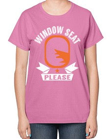 window seat please  51# - airplane-  Ladies T-Shirt