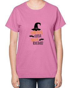 witches gotta stick together 5# - witch-  Ladies T-Shirt