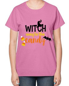 witchwaycandy 4# - witch-  Ladies T-Shirt