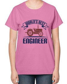 worlds best engineer Style 478# - engineer-  Ladies T-Shirt