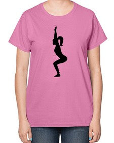 yoga pose  642# - yoga-  Ladies T-Shirt