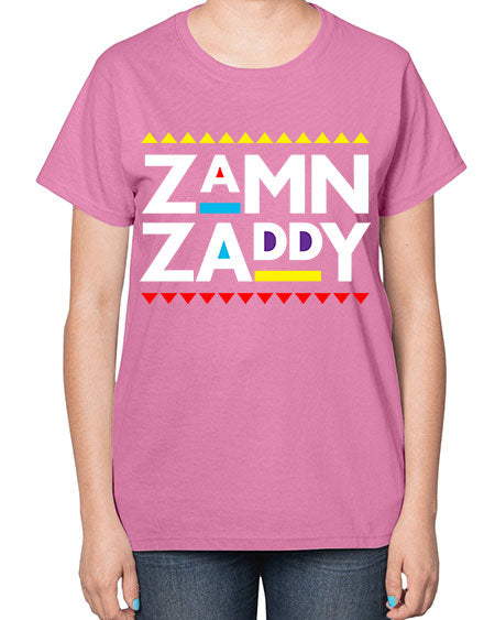 zamn zaddy 1# - black words and phrases-  Ladies T-Shirt