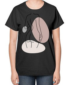 Abstract Shape 195# - art pop art-  Ladies T-Shirt