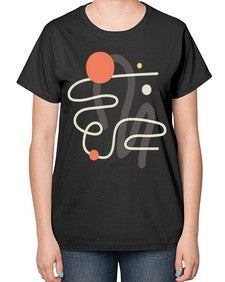 Abstract Shape 198# - art pop art-  Ladies T-Shirt