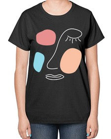 Abstract Shape 201# - art pop art-  Ladies T-Shirt