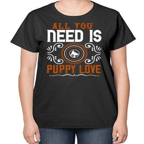 All you need is puppy love Style 155# - dogs-  Ladies T-Shirt