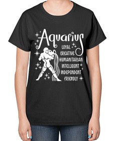 Aquarius 68# - aquarius-  Ladies T-Shirt