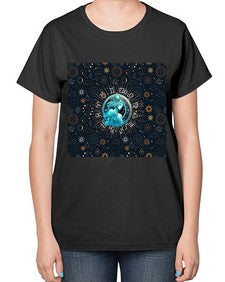 Aquarius Straight 66# - aquarius-  Ladies T-Shirt