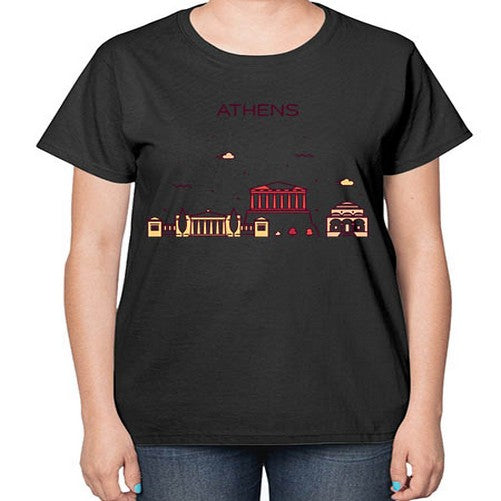 Athens 369# - cities-  Ladies T-Shirt