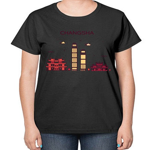 Changsha 555# - cities-  Ladies T-Shirt