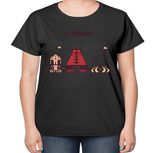 Chennai 566# - cities-  Ladies T-Shirt