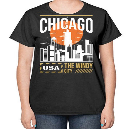Chicago 571# - cities-  Ladies T-Shirt