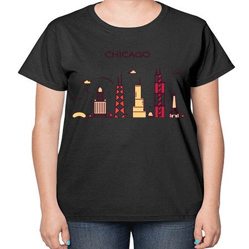 Chicago 572# - cities-  Ladies T-Shirt