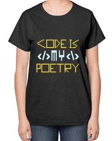 Code is my poetry 21# - computer-  Ladies T-Shirt