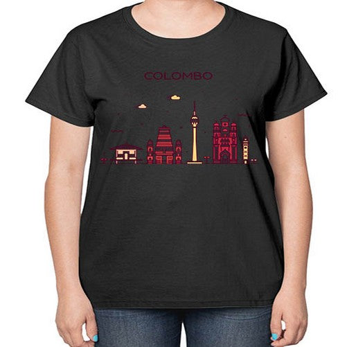 Colombo 599# - cities-  Ladies T-Shirt