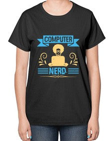 Computer Nerd 10# - computer-  Ladies T-Shirt