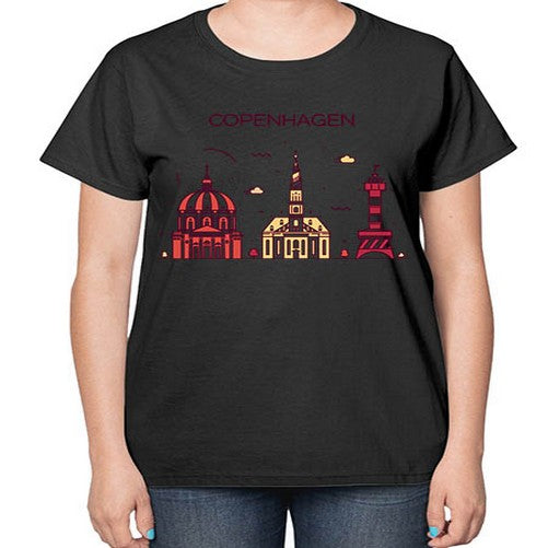 Copenhagen 625# - cities-  Ladies T-Shirt