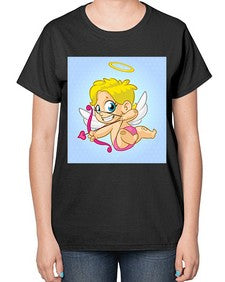 Cupid 79# - cartoon general-  Ladies T-Shirt