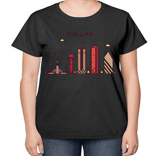 Dallas 646# - cities-  Ladies T-Shirt