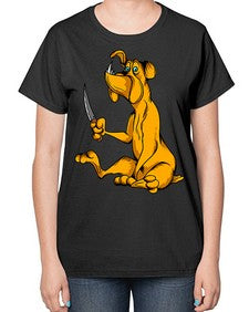dog 107# - dogs-  Ladies T-Shirt