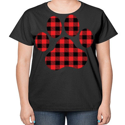 Dog Paw Style 94# - dogs-  Ladies T-Shirt