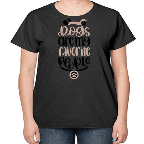 Dogs Are My Favorite People Style 23# - dogs-  Ladies T-Shirt