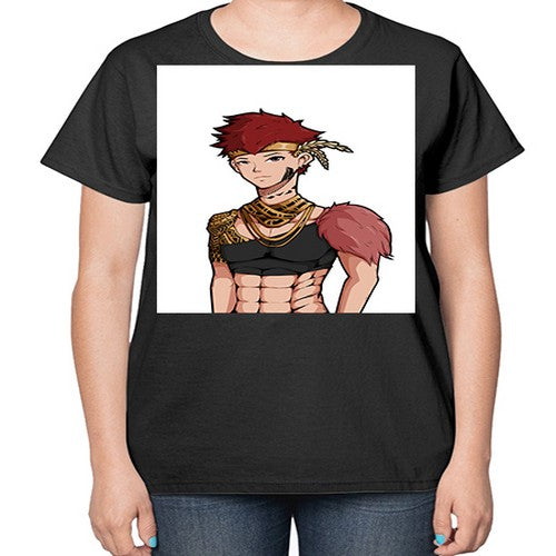 Forest tribal boy 67# - anime-  Ladies T-Shirt