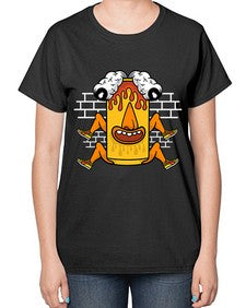 Fuck the weekend 128# - cartoon general-  Ladies T-Shirt