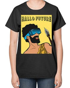 Hallo Future 497# - art pop art-  Ladies T-Shirt