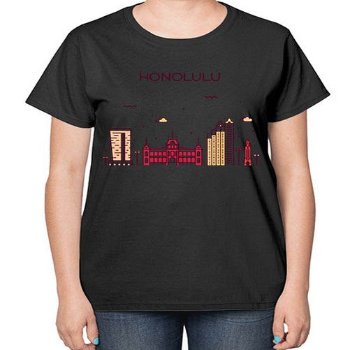 Honolulu 906# - cities-  Ladies T-Shirt