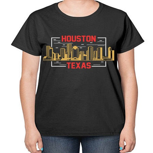 Houston 910# - cities-  Ladies T-Shirt