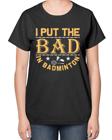 I 1056# - badminton-  Ladies T-Shirt